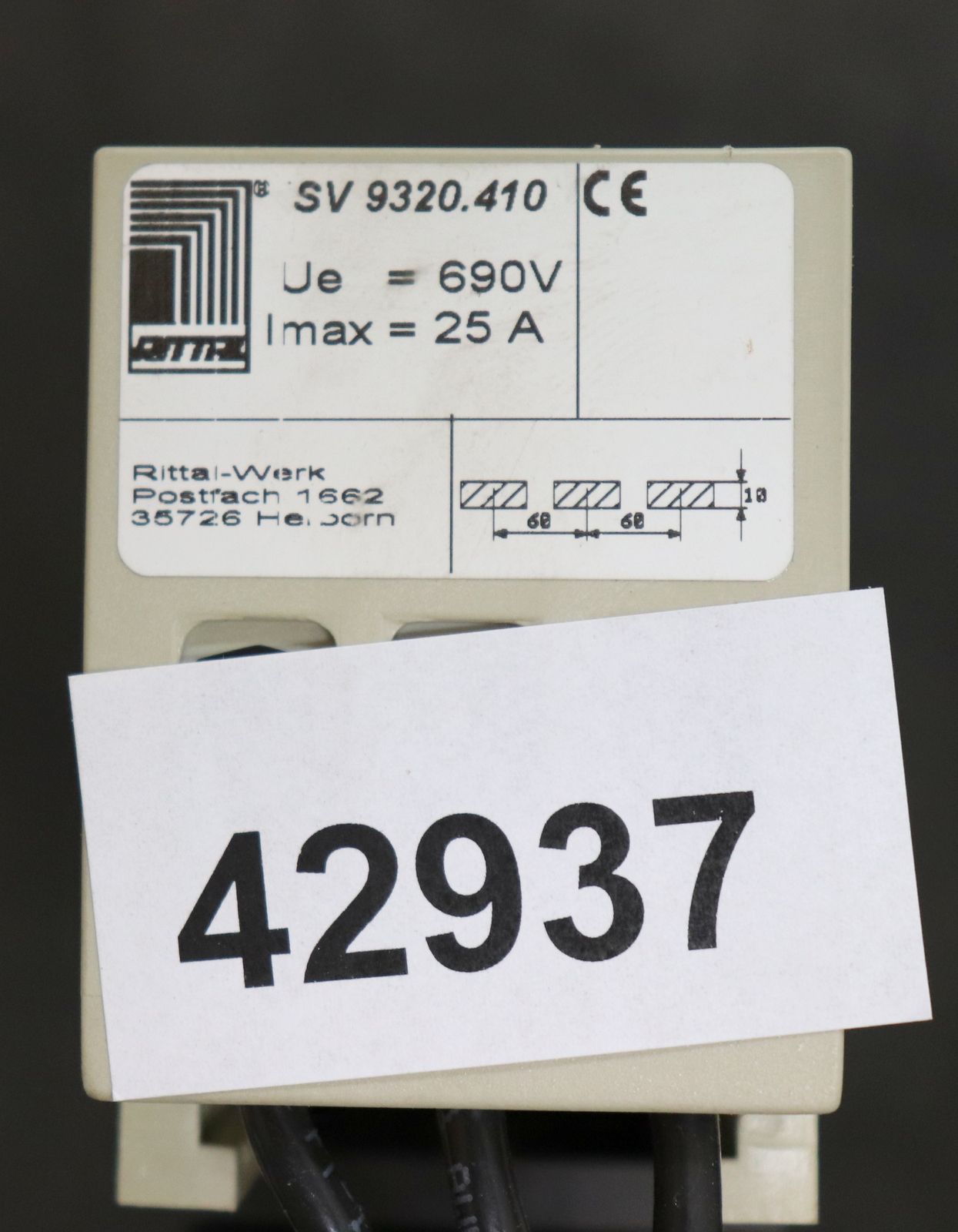 Rittal SV multifunction device adapter SV 9320.410 rated current In=25A ...